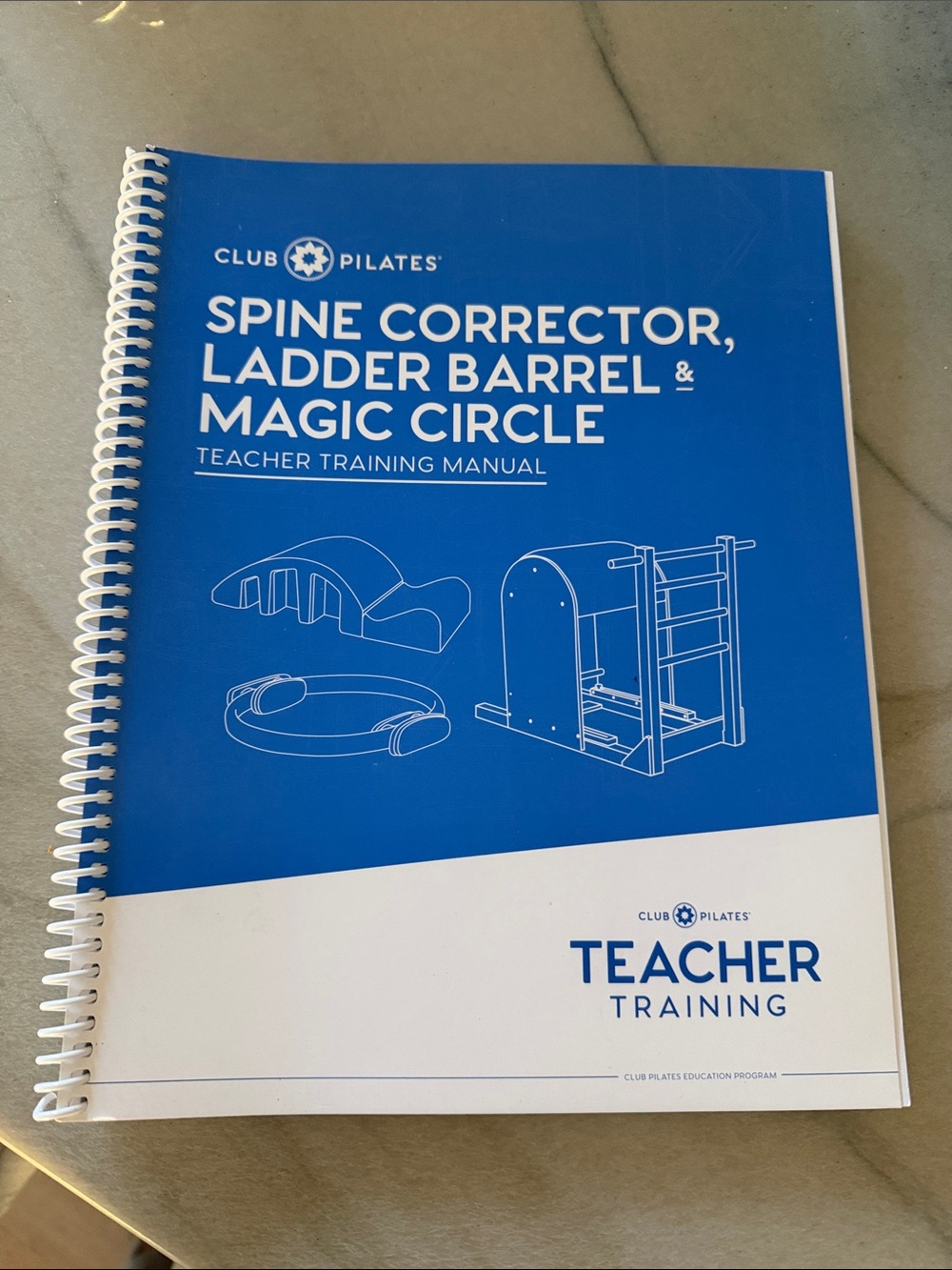 Club Pilates Teacher Training Manual for Spine Corrector Barrel Magic Circle